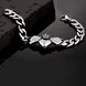 Wholesale Classic 316L stainless steel Heart Bracelet TGSMB024 2 small