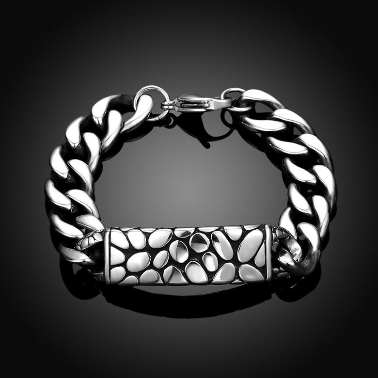Wholesale Punk 316L stainless steel Geometric Bracelet TGSMB026 1