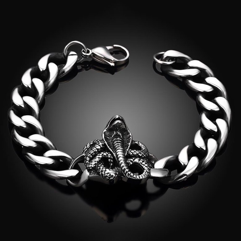 Wholesale Rock 316L stainless steel Animal Bracelet TGSMB028 1