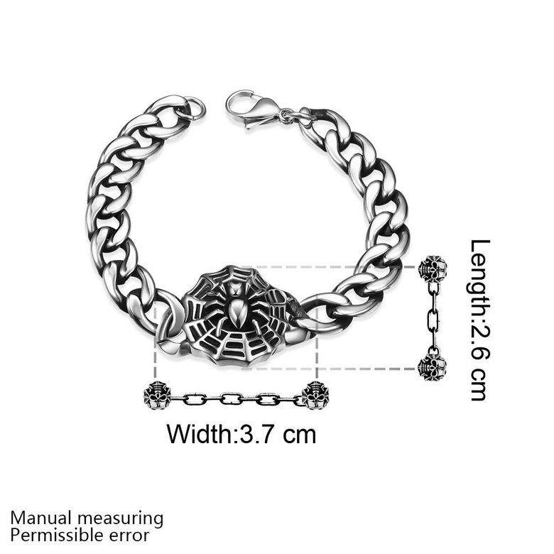 Wholesale Vintage 316L stainless steel Animal Bracelet TGSMB029 4