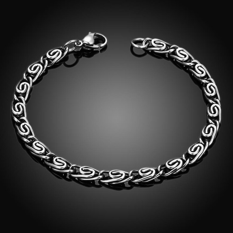 Wholesale Punk 316L stainless steel Geometric Bracelet TGSMB030 1