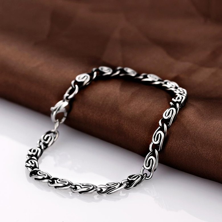 Wholesale Punk 316L stainless steel Geometric Bracelet TGSMB030 3