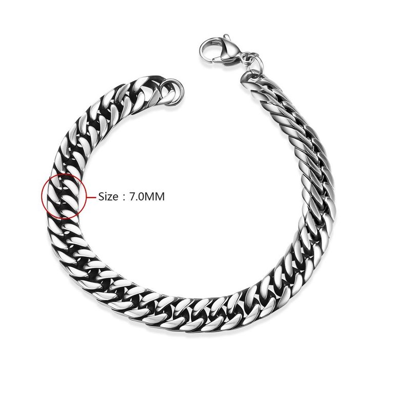 Wholesale Rock 316L stainless steel Geometric Bracelet TGSMB033 0