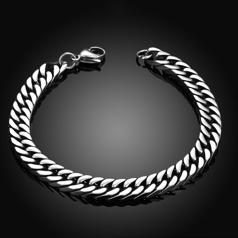 Wholesale Rock 316L stainless steel Geometric Bracelet TGSMB033 1