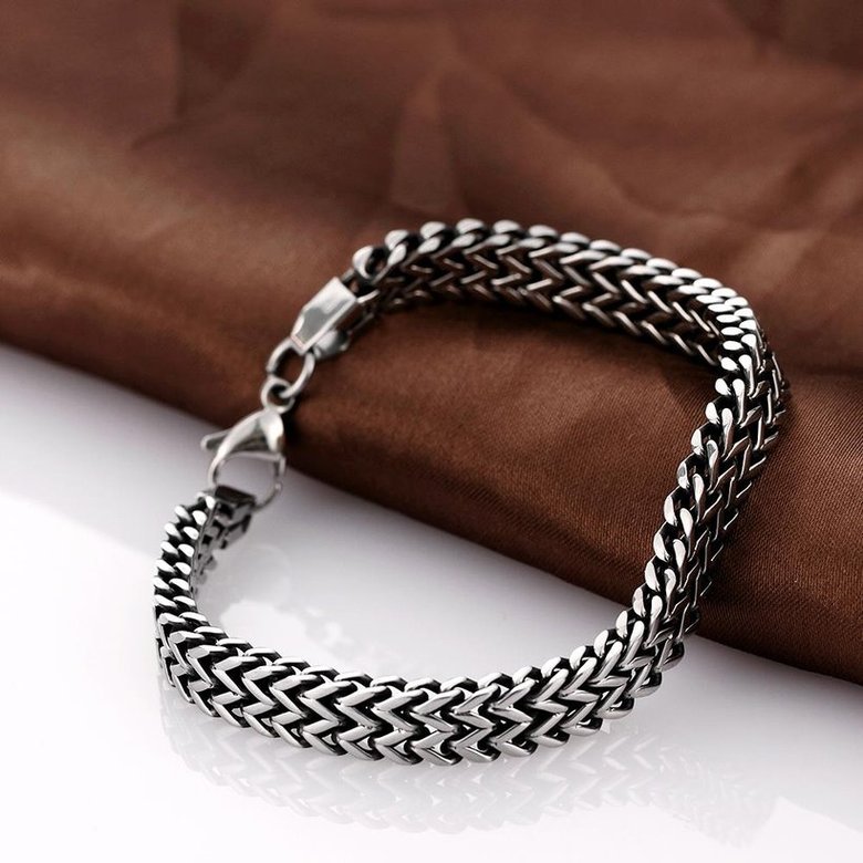 Wholesale Rock 316L stainless steel Figure Bracelet TGSMB035 4