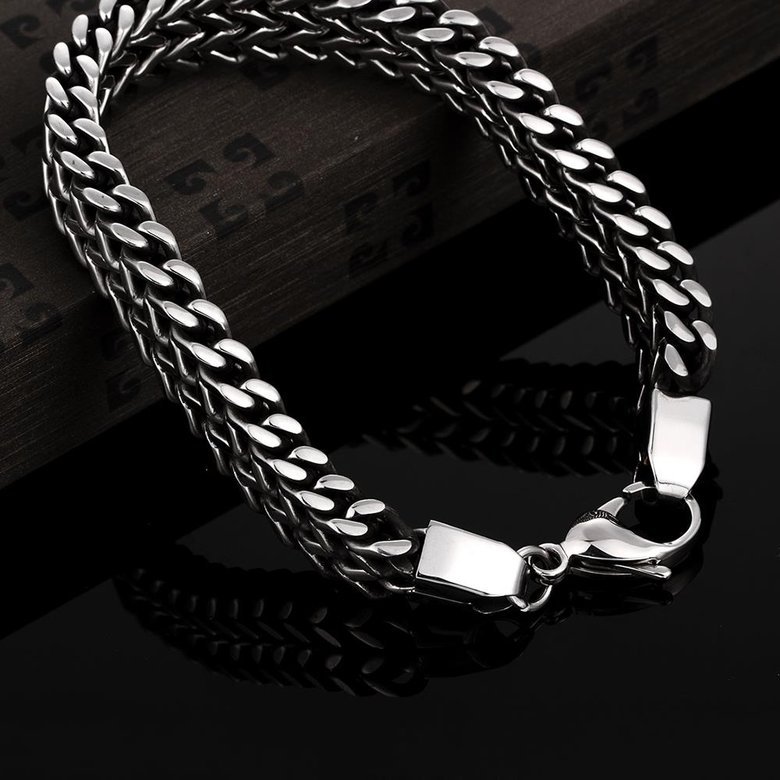 Wholesale Punk 316L stainless steel Figure Bracelet TGSMB036 2