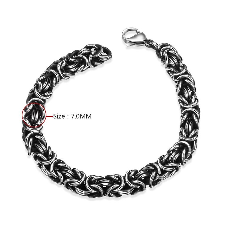 Wholesale Rock 316L stainless steel Geometric Bracelet TGSMB038 0