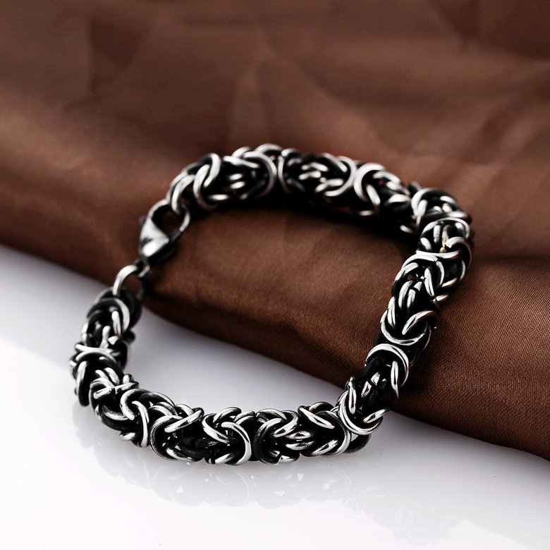 Wholesale Rock 316L stainless steel Geometric Bracelet TGSMB038 3