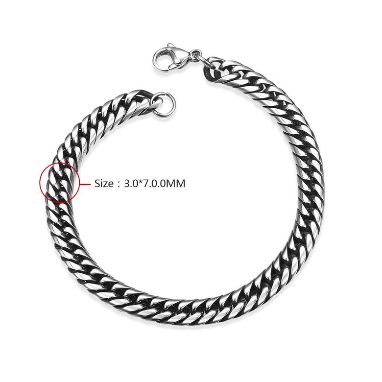 Wholesale Vintage 316L stainless steel Geometric Bracelet TGSMB039 0