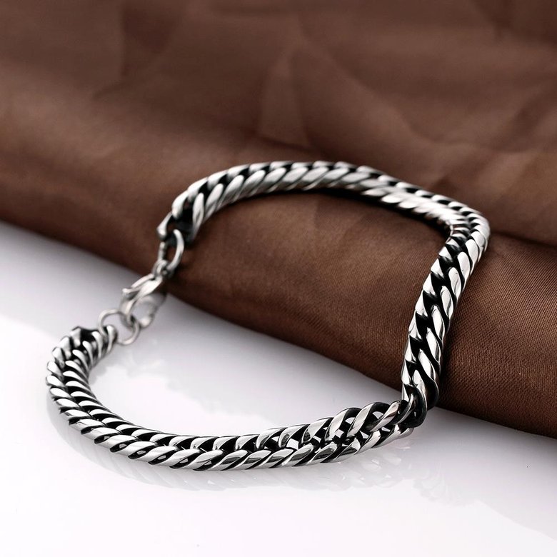 Wholesale Vintage 316L stainless steel Geometric Bracelet TGSMB039 3