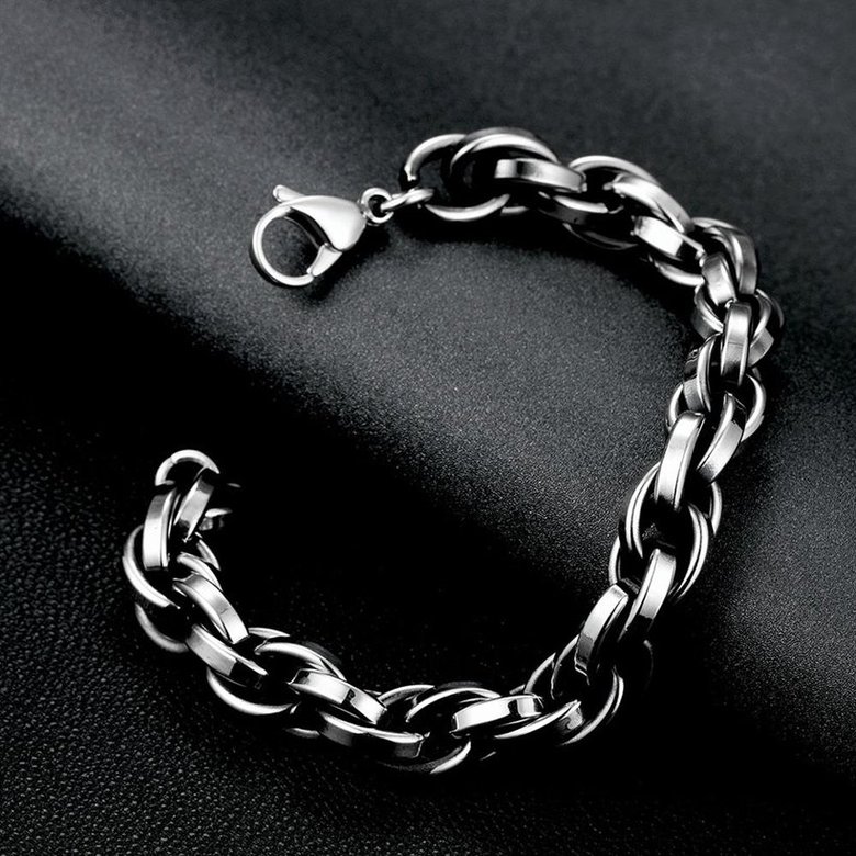 Wholesale Rock 316L stainless steel Geometric Bracelet TGSMB044 0