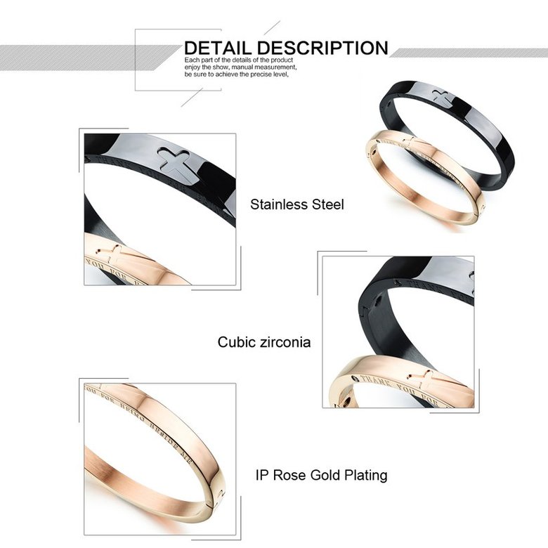 Wholesale New Fashion Stainless Steel Couples BraceletLovers TGSMB001 2