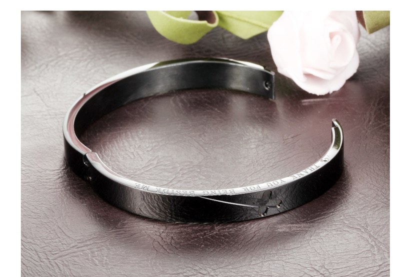 Wholesale New Fashion Stainless Steel Couples BraceletLovers TGSMB001 4