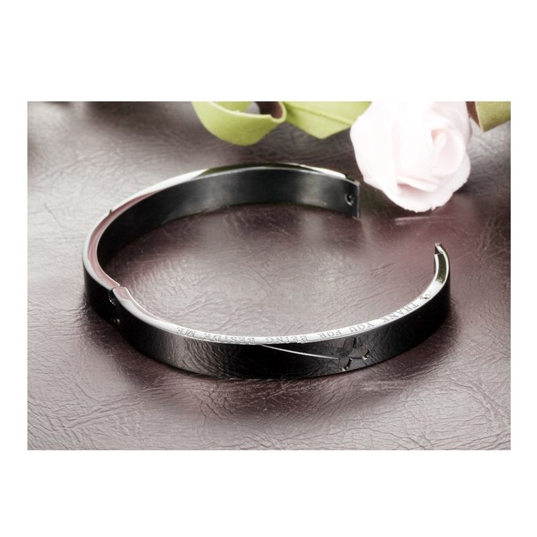 Wholesale New Fashion Stainless Steel Couples BraceletLovers TGSMB001 4
