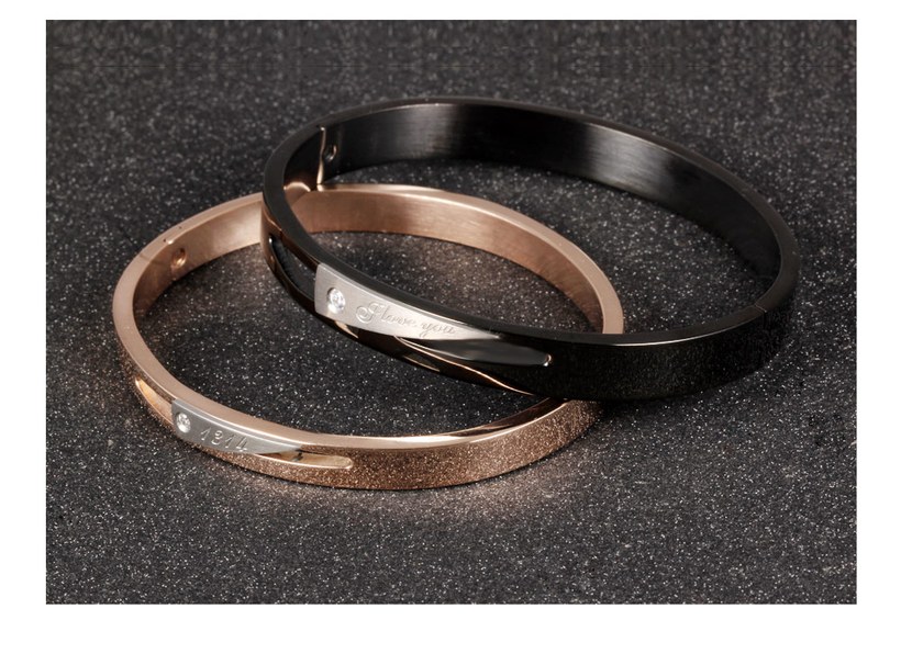 Wholesale New Fashion Stainless Steel Couples BraceletLovers TGSMB013 3