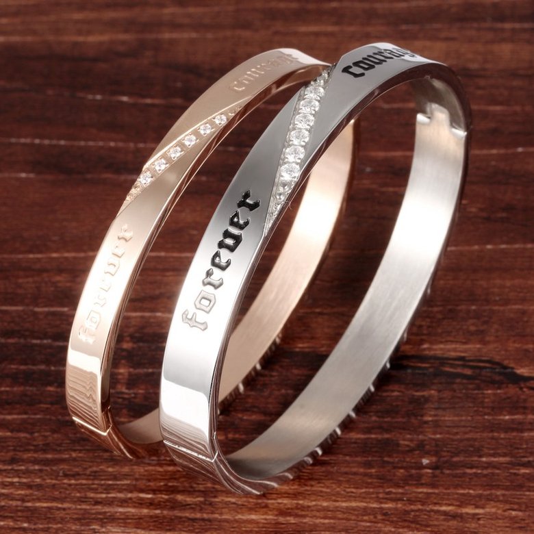 Wholesale 2018 New Fashion Stainless Steel Couples BraceletLovers TGSMB014 0