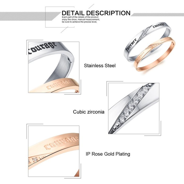 Wholesale 2018 New Fashion Stainless Steel Couples BraceletLovers TGSMB014 2
