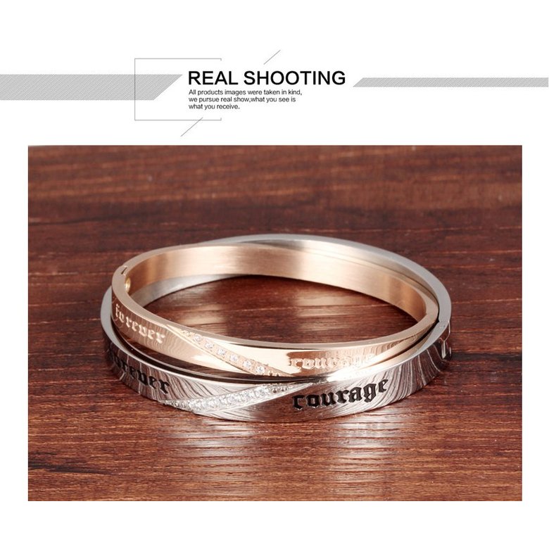 Wholesale 2018 New Fashion Stainless Steel Couples BraceletLovers TGSMB014 3