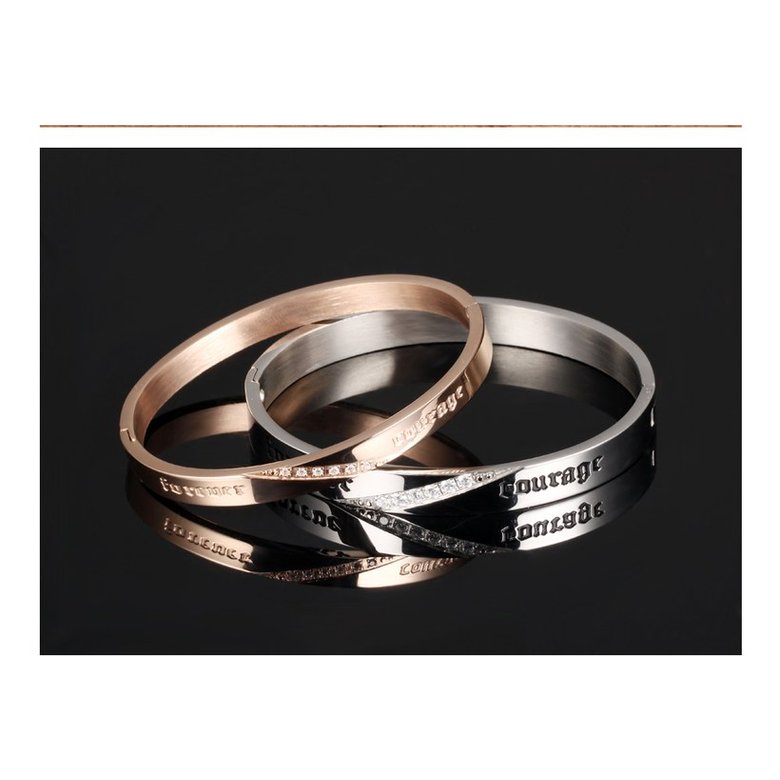 Wholesale 2018 New Fashion Stainless Steel Couples BraceletLovers TGSMB014 4