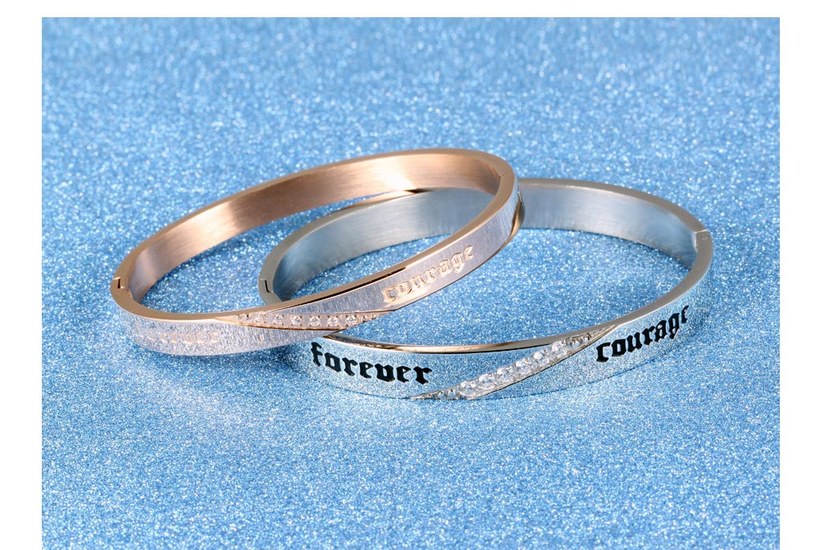 Wholesale 2018 New Fashion Stainless Steel Couples BraceletLovers TGSMB014 5