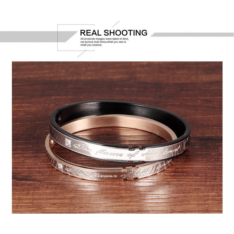 Wholesale 2018 New Fashion Stainless Steel Couples BraceletLovers TGSMB002 3