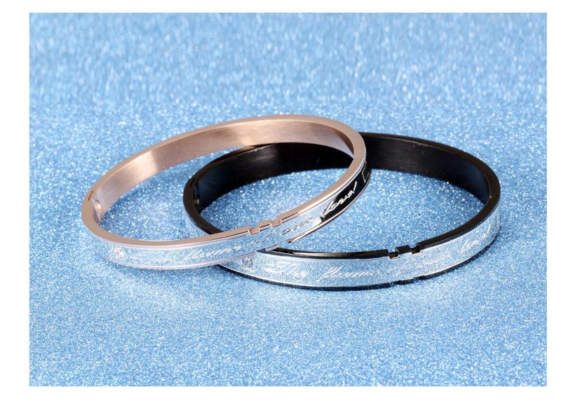 Wholesale 2018 New Fashion Stainless Steel Couples BraceletLovers TGSMB002 7