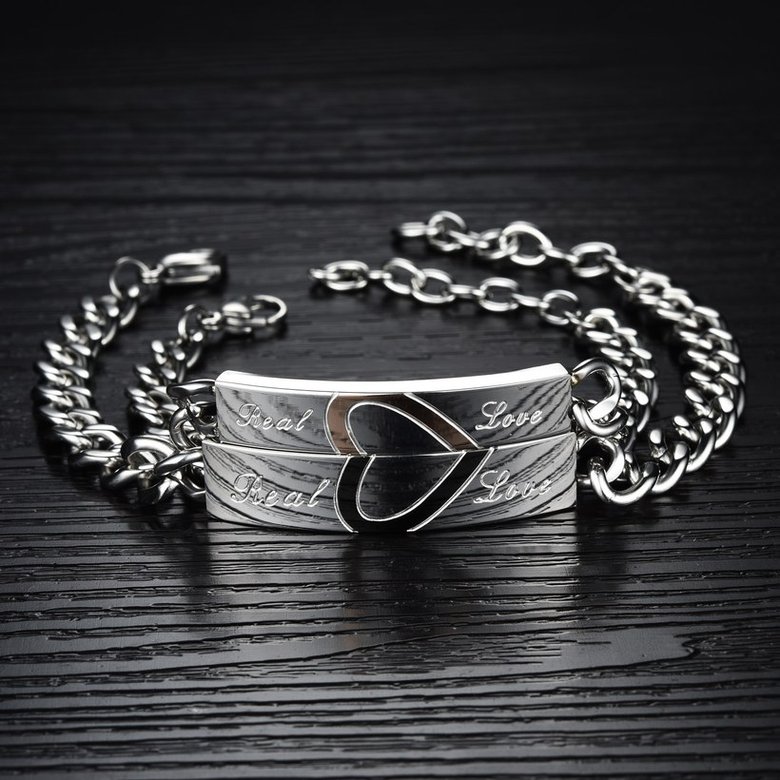 Wholesale 2018 New Fashion Stainless Steel Couples BraceletLovers TGSMB045 0