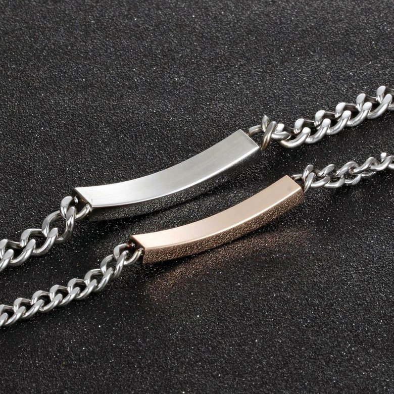 Wholesale 2018 New Fashion Stainless Steel Couples BraceletLovers TGSMB003 0