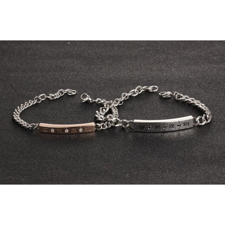 Wholesale 2018 New Fashion Stainless Steel Couples BraceletLovers TGSMB003 3