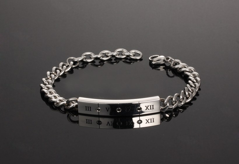 Wholesale 2018 New Fashion Stainless Steel Couples BraceletLovers TGSMB003 5