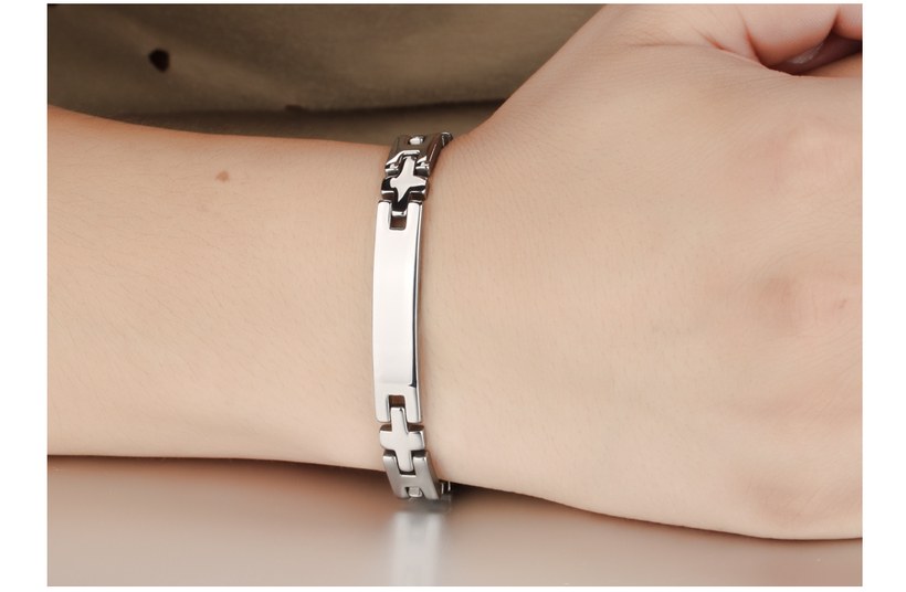 Wholesale 2018 New Fashion Stainless Steel Couples BraceletLovers TGSMB008 10