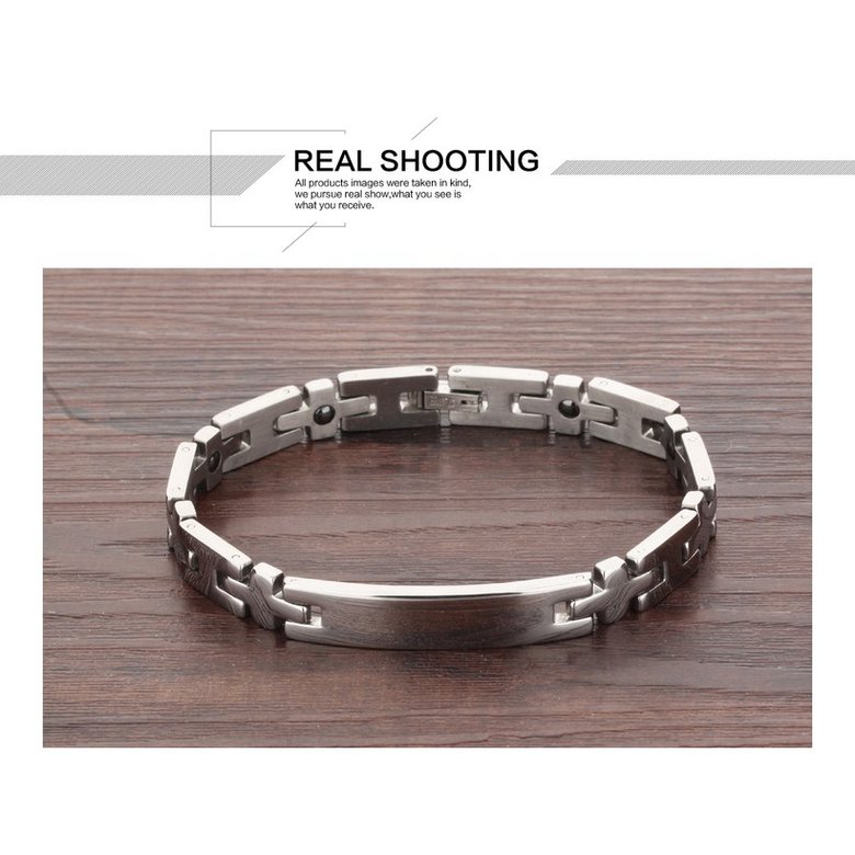 Wholesale 2018 New Fashion Stainless Steel Couples BraceletLovers TGSMB008 4