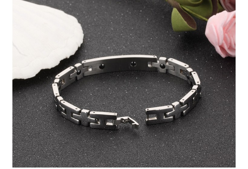 Wholesale 2018 New Fashion Stainless Steel Couples BraceletLovers TGSMB008 5