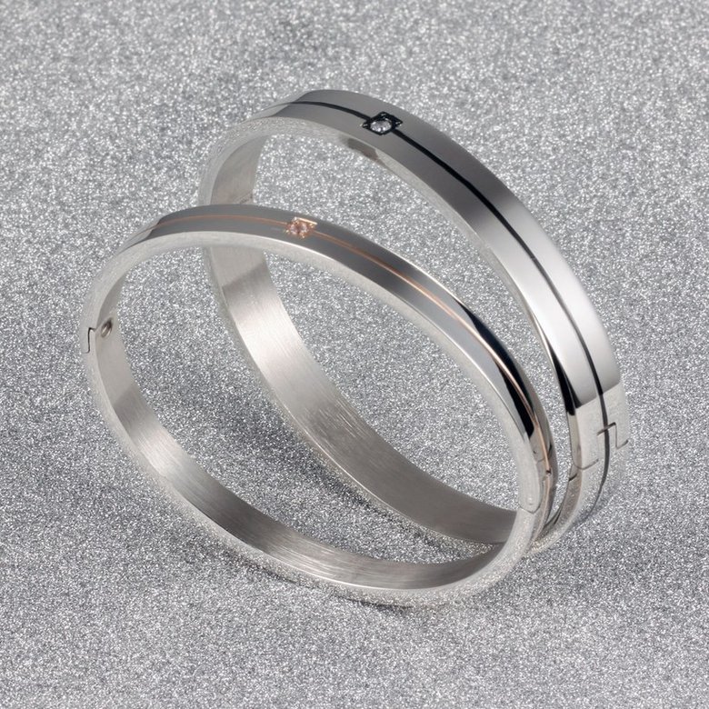 Wholesale 2018 New Fashion Stainless Steel Couples BraceletLovers TGSMB009 0