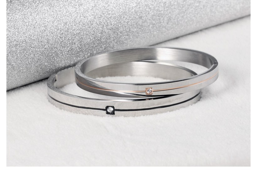 Wholesale 2018 New Fashion Stainless Steel Couples BraceletLovers TGSMB009 5