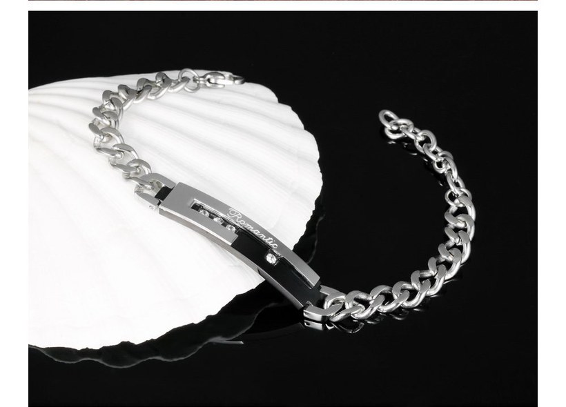Wholesale 2018 New Fashion Stainless Steel Couples BraceletLovers TGSMB010 6
