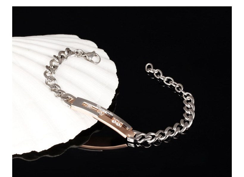 Wholesale 2018 New Fashion Stainless Steel Couples BraceletLovers TGSMB010 7