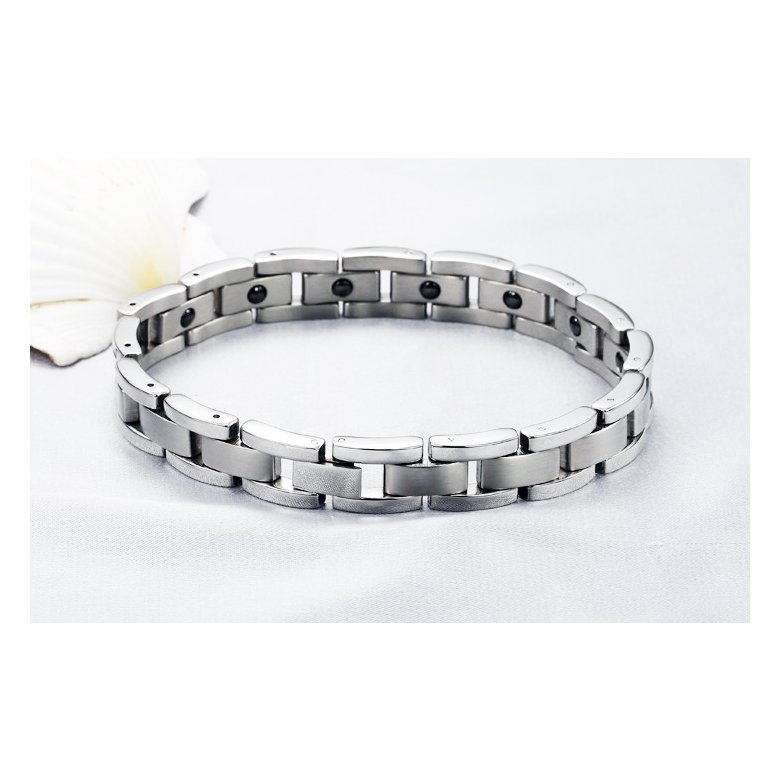 Wholesale Fashion free shipping Stainless steel magnetic bracelet TGSMB052 0