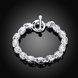 Wholesale Trendy Silver Hollow out flowers Bracelet TGSPB175 1 small