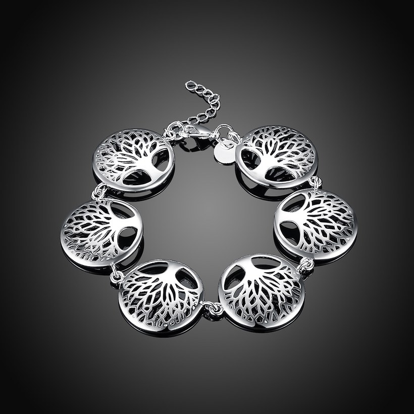 Wholesale FashionTree of Life Silver Bracelet TGSPB202 1