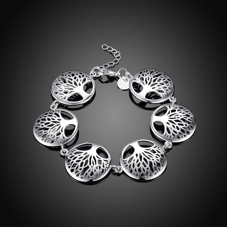 Wholesale FashionTree of Life Silver Bracelet TGSPB202 1