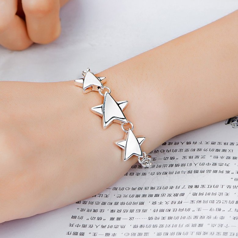 Wholesale Classic Stars Silver Bracelet TGSPB206 2