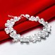 Wholesale Fashion Silver Bowknot White CZ Bracelet TGSPB212 1 small