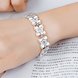 Wholesale Fashion Silver Bowknot White CZ Bracelet TGSPB212 2 small