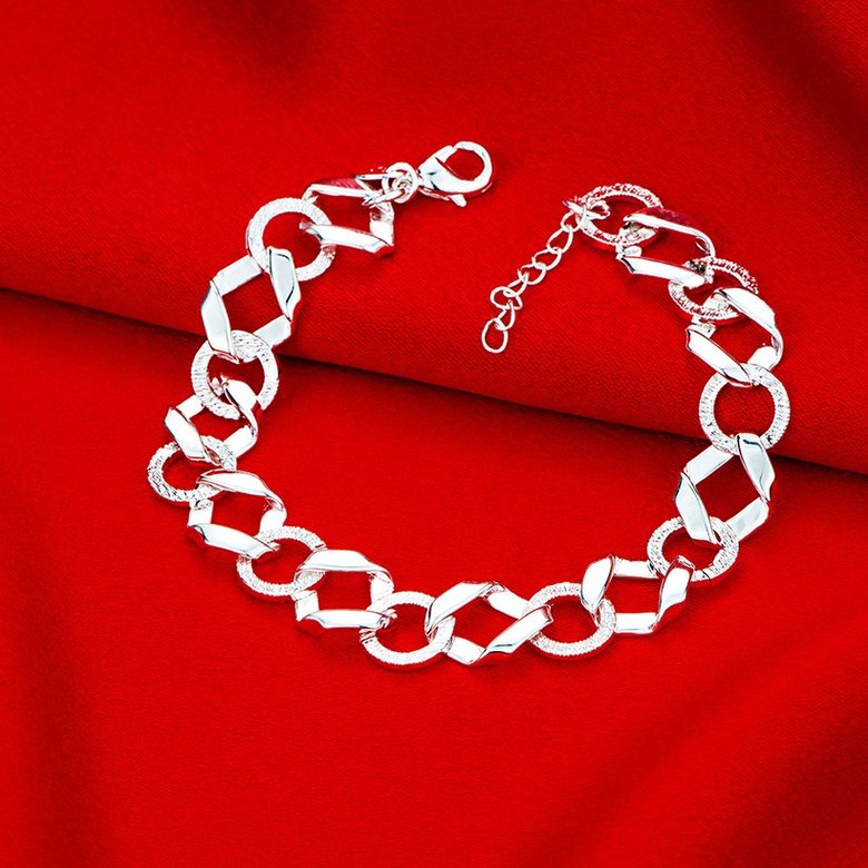 Wholesale Classic Silver Round Bracelet TGSPB220 2