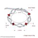 Wholesale Classic Silver Geometric Mouth Red CZ Bracelet TGSPB225 0 small