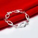 Wholesale Classic Silver Geometric Mouth Red CZ Bracelet TGSPB225 1 small