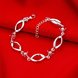 Wholesale Classic Silver Geometric Mouth Red CZ Bracelet TGSPB225 2 small