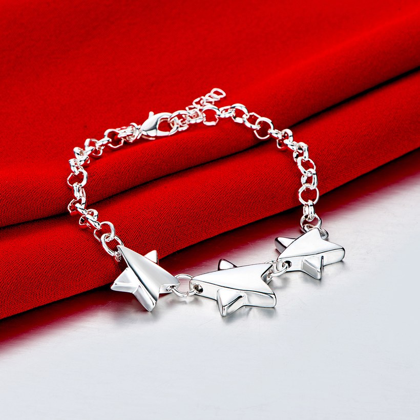 Wholesale Classic Silver Star Bracelet TGSPB231 1