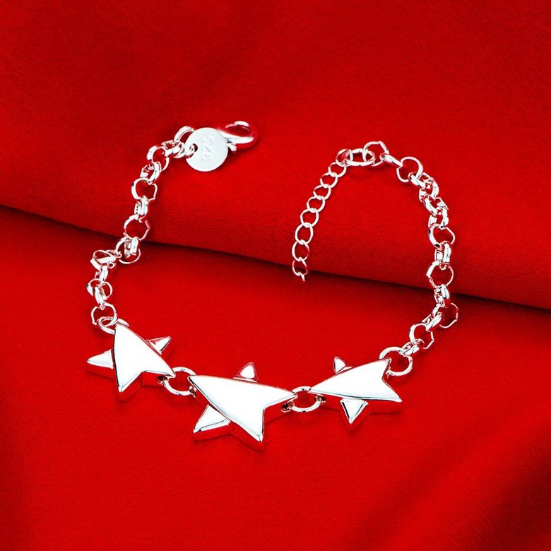 Wholesale Classic Silver Star Bracelet TGSPB231 2
